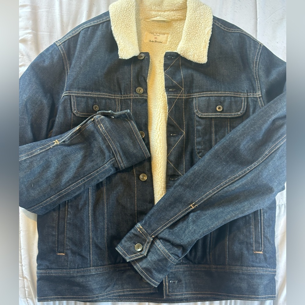 Rag & Bone Sherpa lined jean jacket men’s